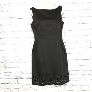 JONES NEW YORK STRETCH SLEEVELESS BLACK DRESS 4